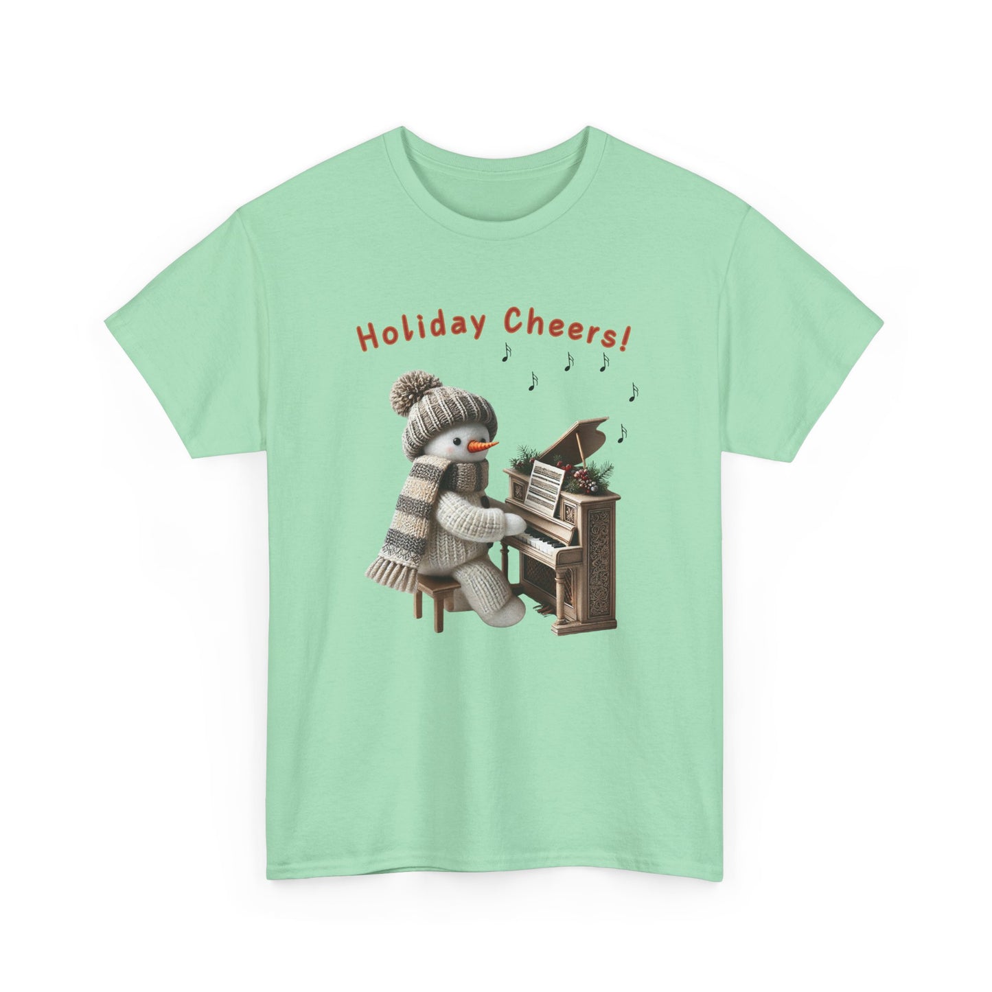 "Snowman Arctic Tunes" - Unisex Heavy Cotton Tee