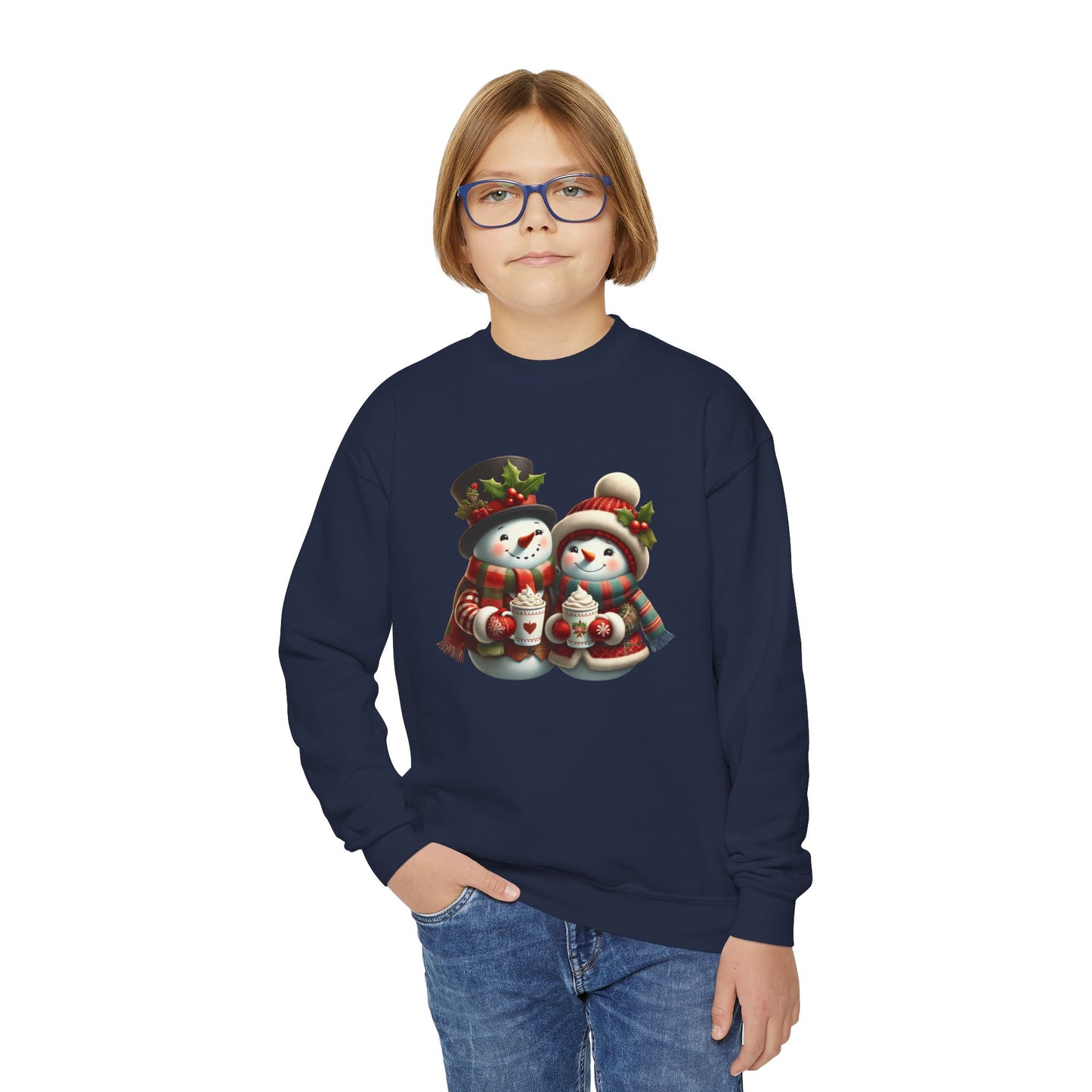 "Holiday Snow Mates" - Youth Crewneck Sweatshirt