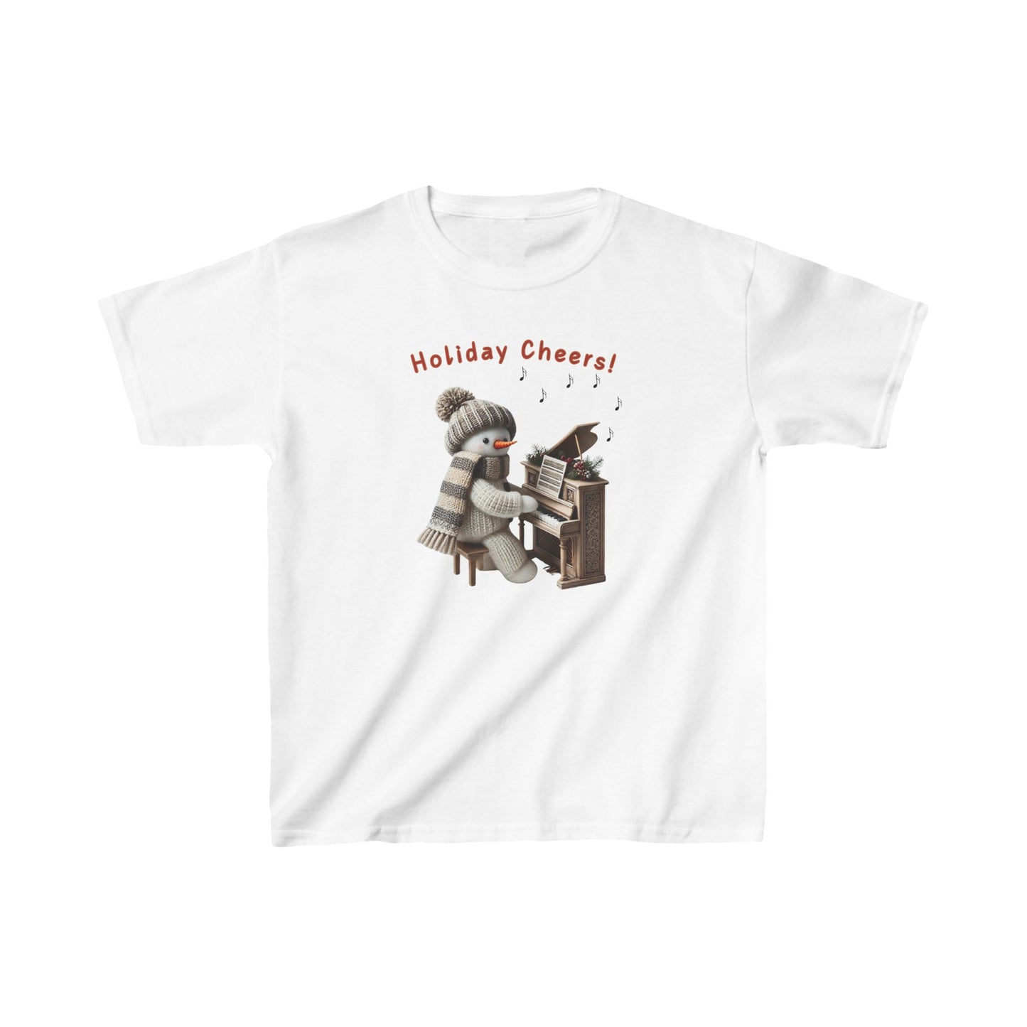 "Snowman Arctic Tunes" - Kids Heavy Cotton™ Tee