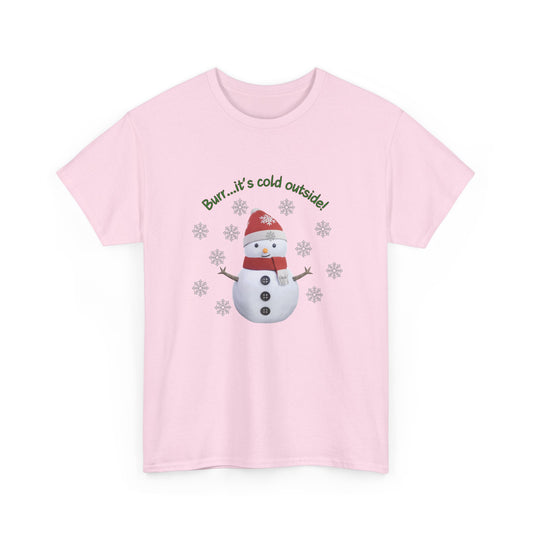 "Burr Snowman Shirt" - Unisex Heavy Cotton T-shirt