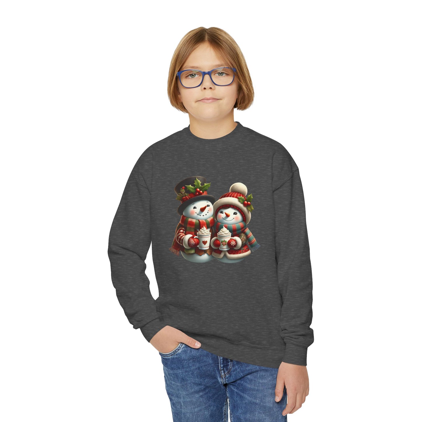 "Holiday Snow Mates" - Youth Crewneck Sweatshirt