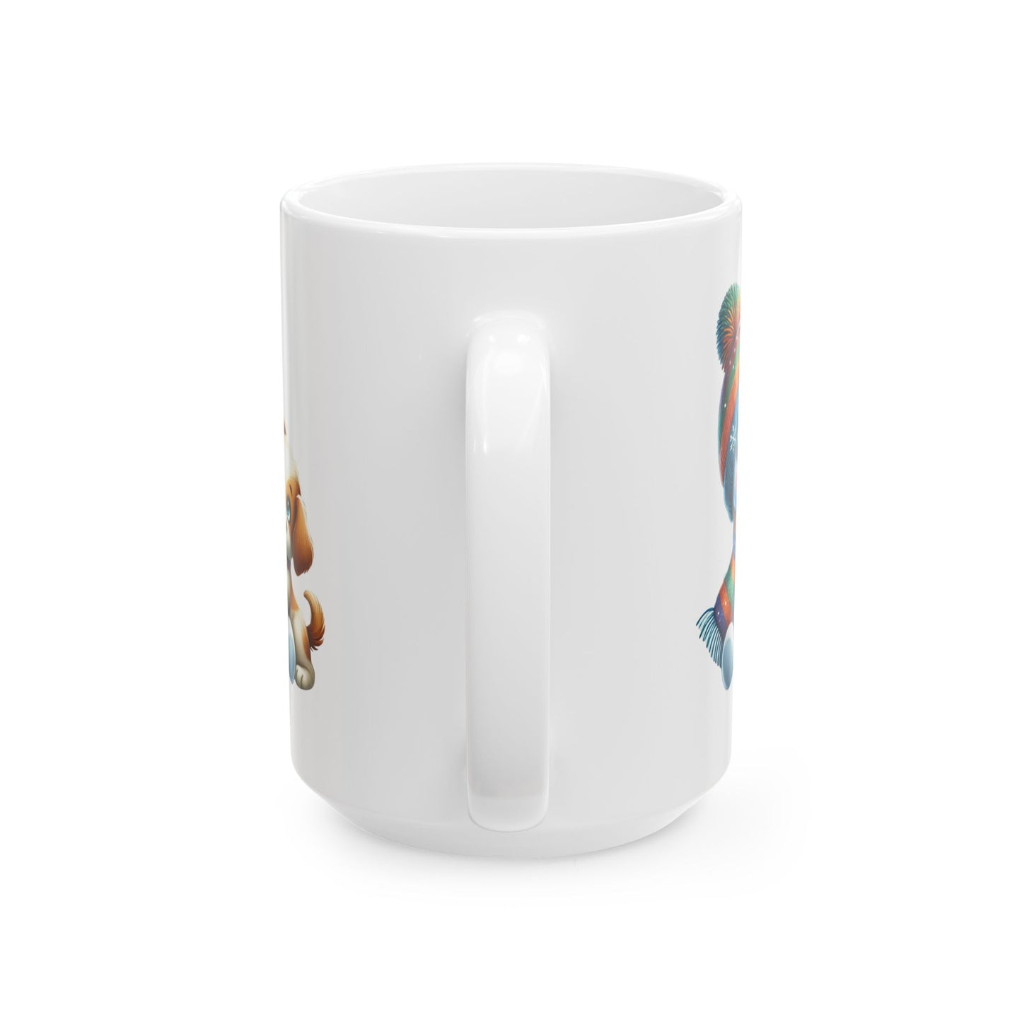 "Snowman Puppy Love" Mug | 11 oz & 15 oz | Cozy Winter Ceramic Mug for Holiday Gifts