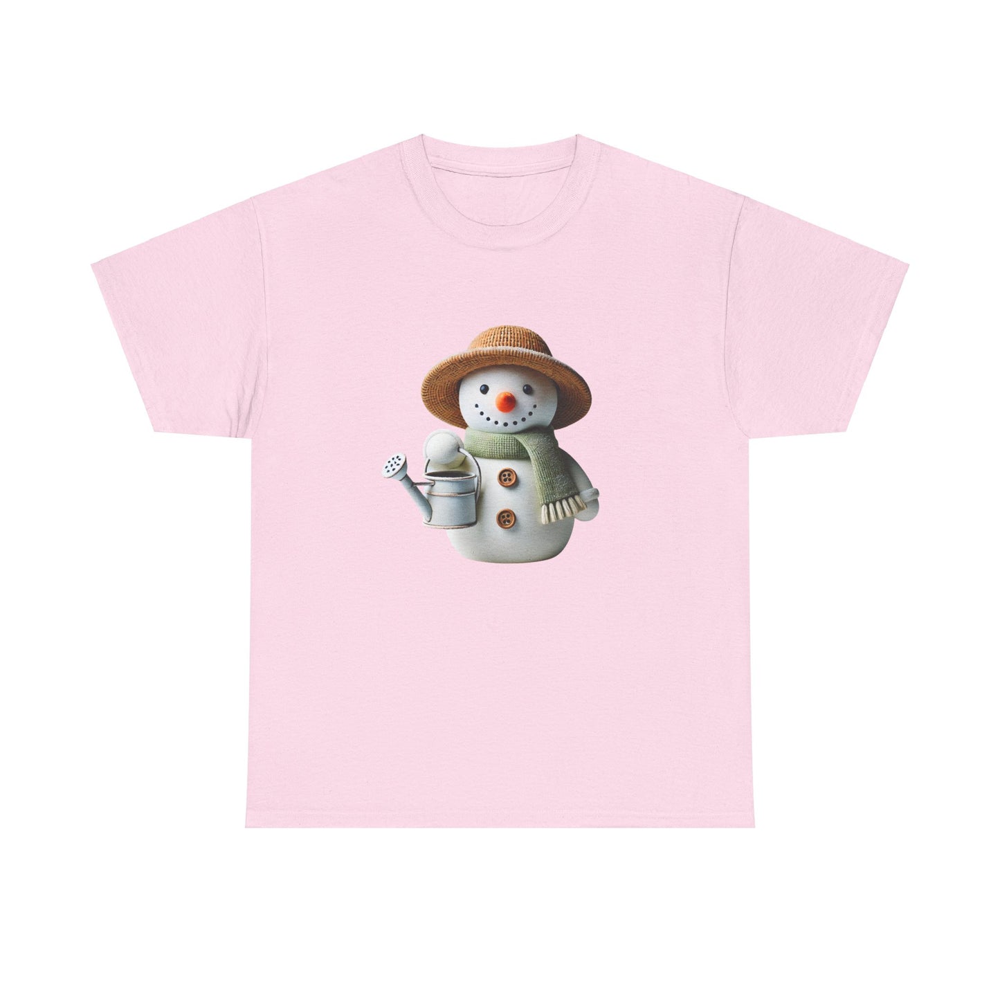 "Gardening Snowman" T-shirt - Unisex Heavy Cotton Tee