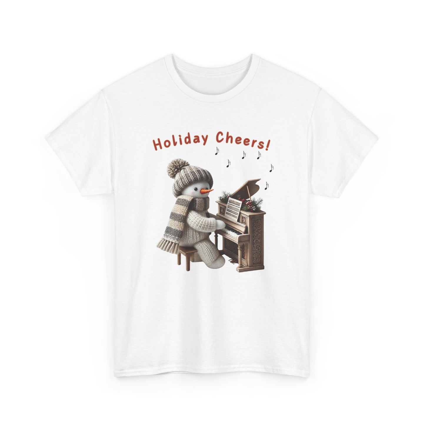 "Snowman Arctic Tunes" - Unisex Heavy Cotton Tee