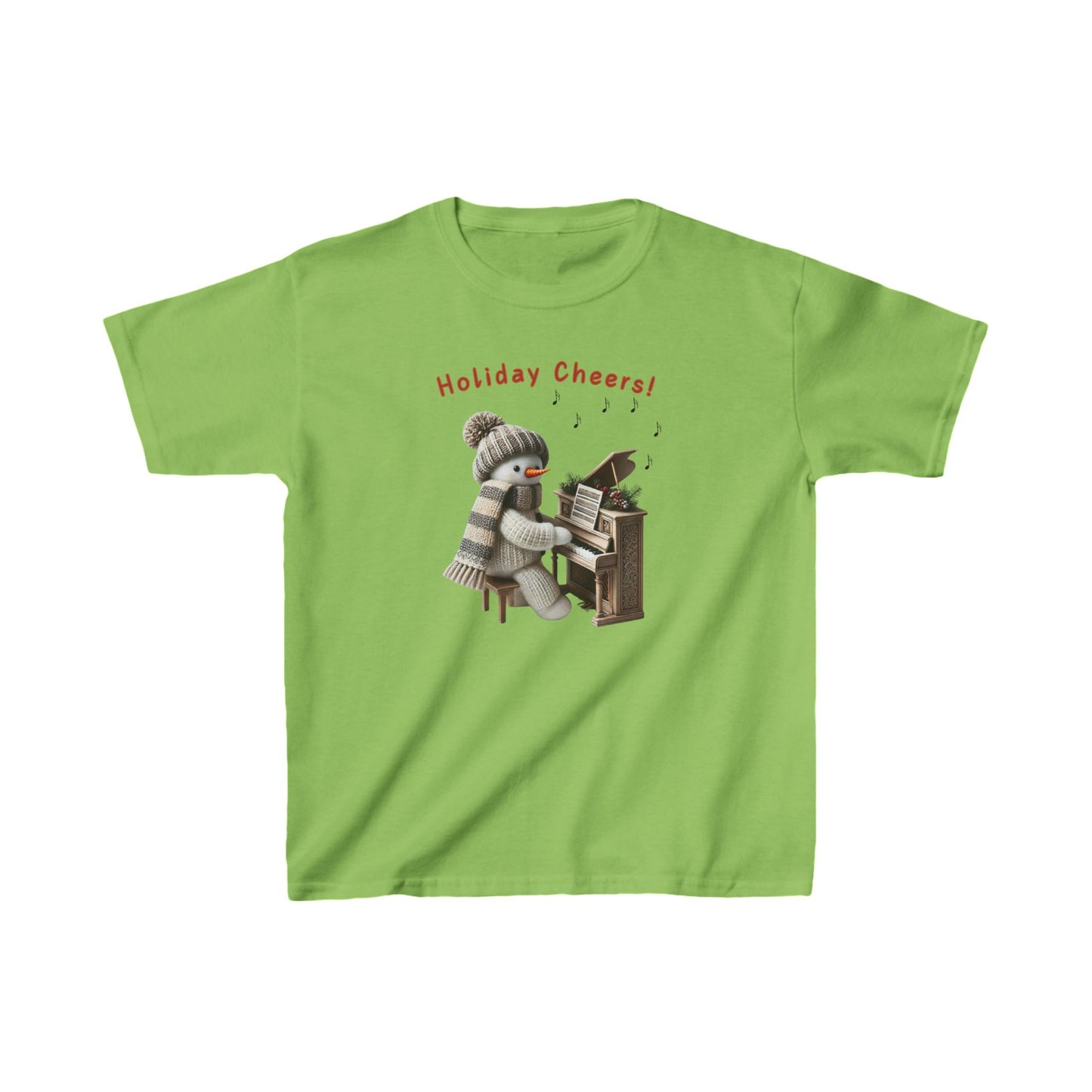 "Snowman Arctic Tunes" - Kids Heavy Cotton™ Tee