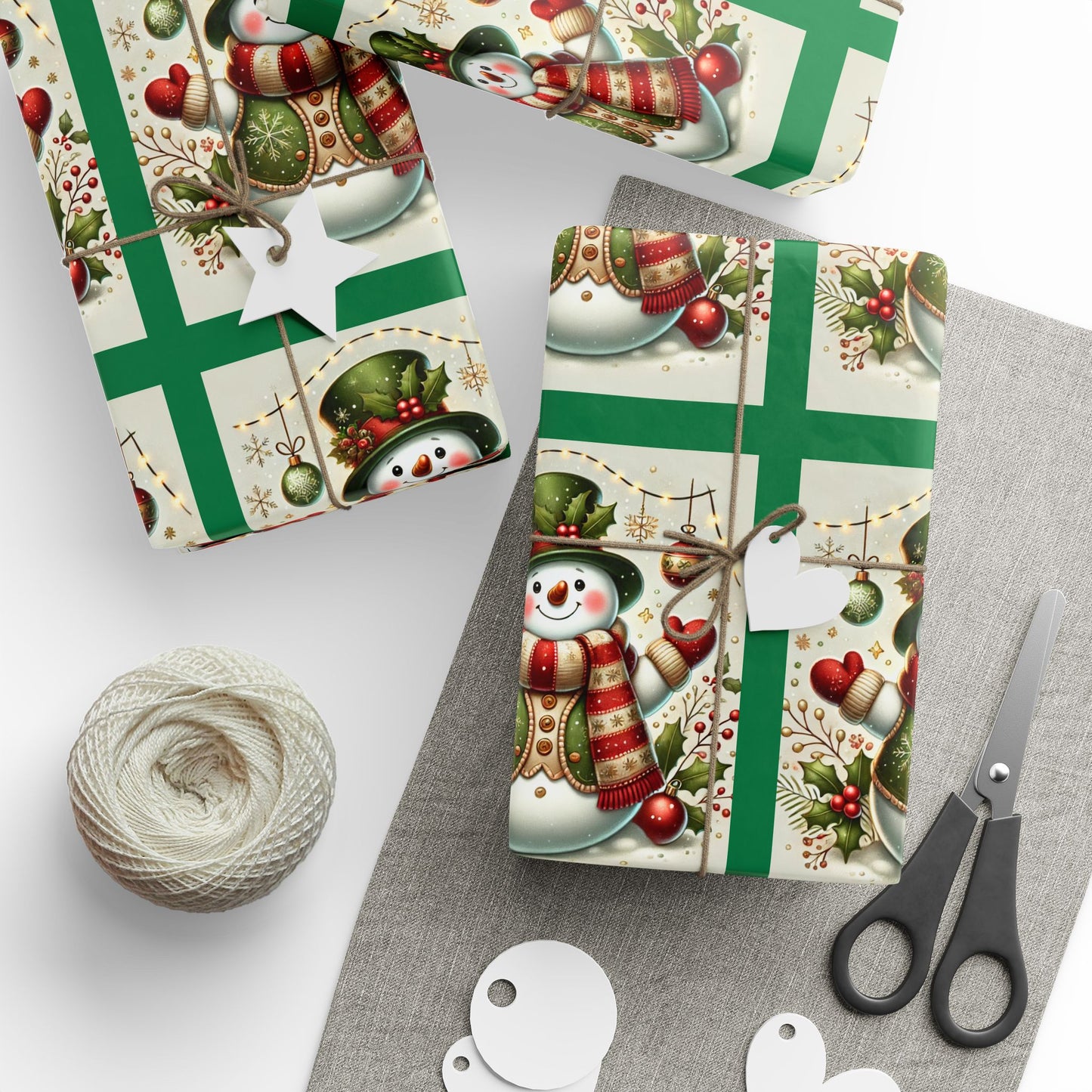 "Holiday Snowman" Wrapping Papers